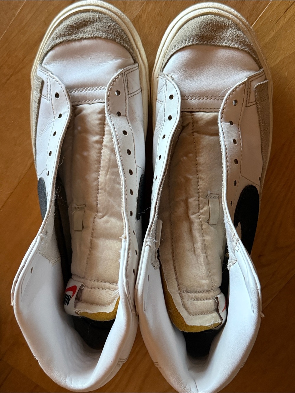 Nike White Black Tan Sneakers